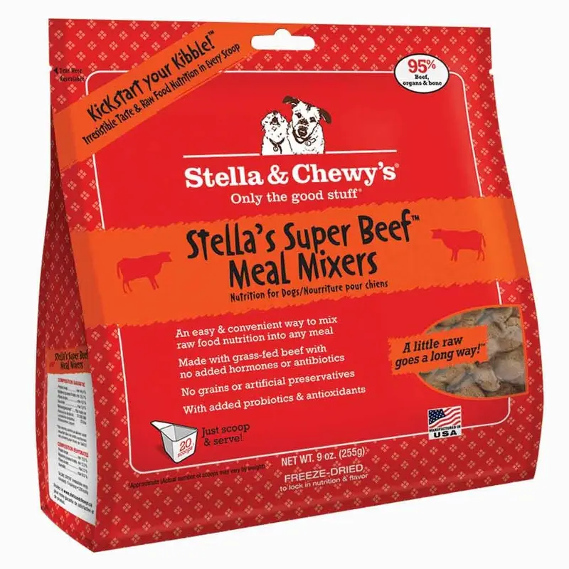 STELLA&CHEWY'S FD MIXERS FOR DOGS-SUPER BEEF 9 OZ