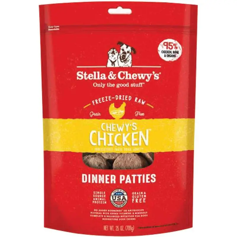 STELLA & CHEWY'S - FREEZE DRIED DINNER- DOG - CHCKN - 25OZ