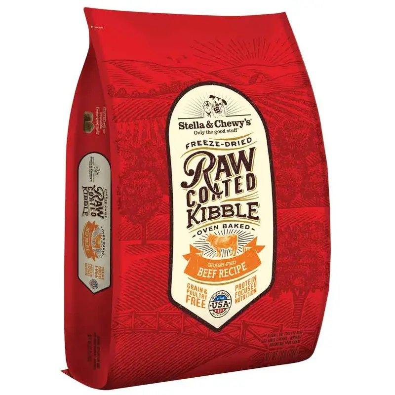 STELLA & CHEWY'S - RAW COATED BEEF - DOG FD - 22 LB