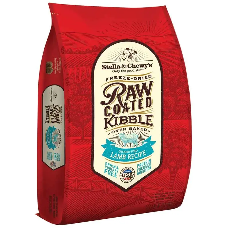 STELLA & CHEWY'S - RAW COATED LAMB - DOG FD - 22 LB