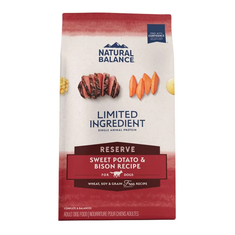 LID SWEET POTATO & BISON DOG FOOD - 4 LB.