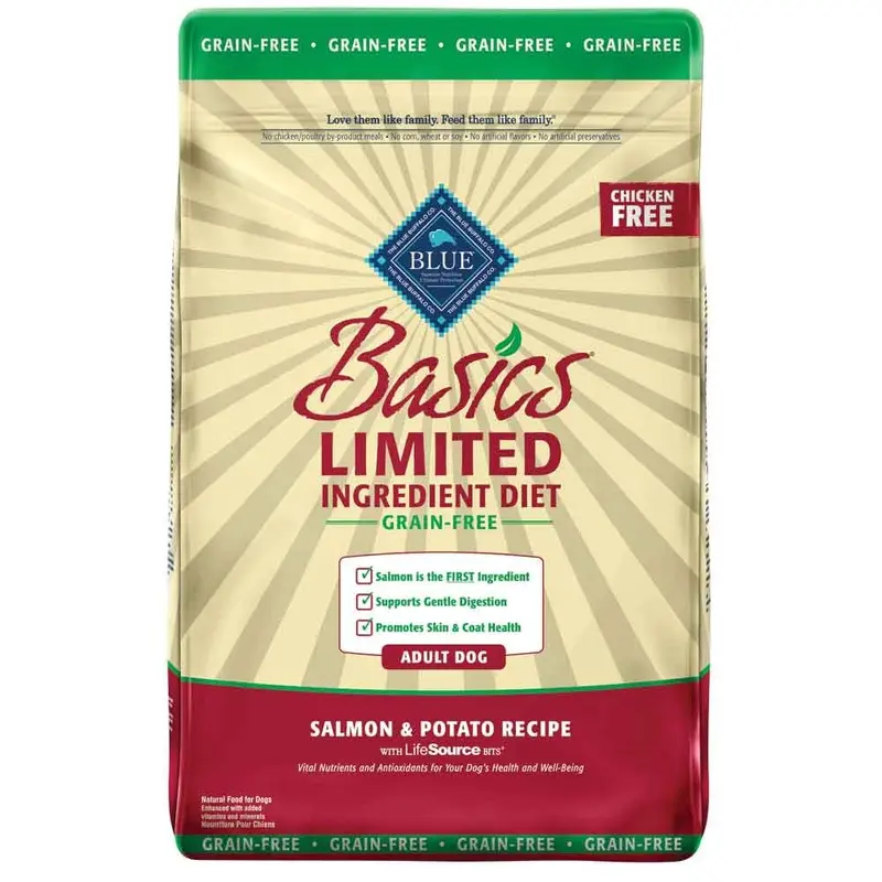 BASICS LID GRAIN FREE DOG FOOD - SALMON - 11 LB.