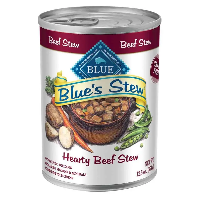 Blue's Stew Canned Dog Food - Hearty Beef Stew - 12.5oz