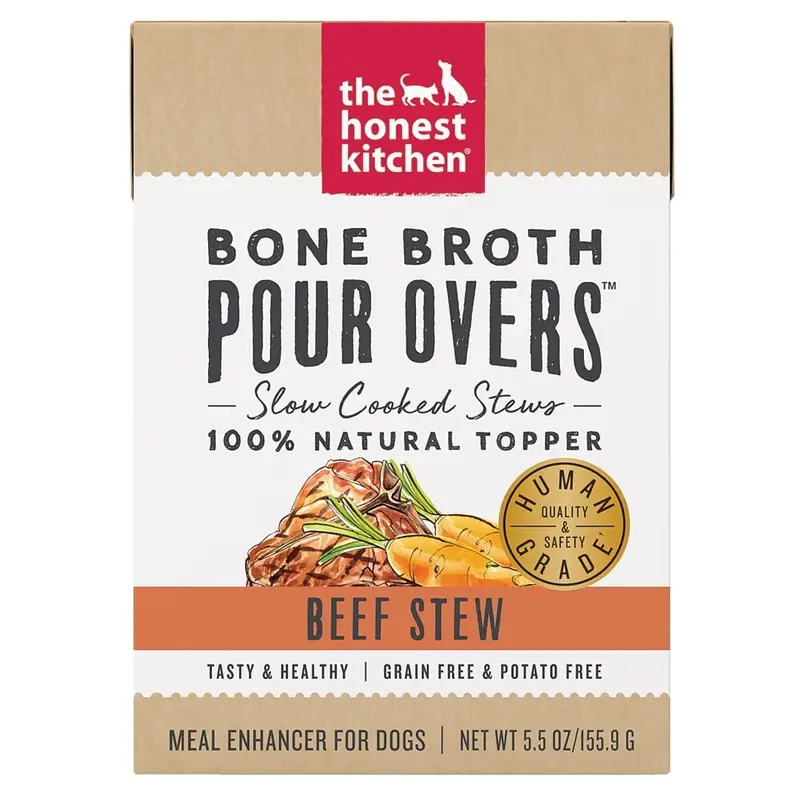 Honest Kitchen Dog - Pour Overs - Beef Broth - 5.5 oz