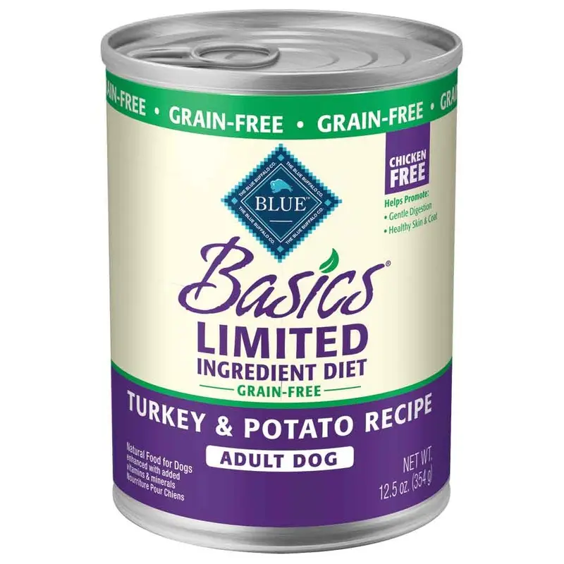 Basics Lid Canned Dog Food - Turkey - 12.5 Oz.