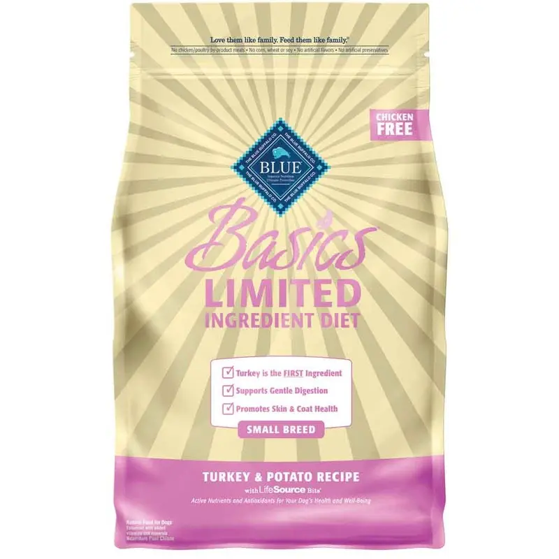 BASICS LID SMALL BREED DOG FOOD - TURKEY - 4 LB.