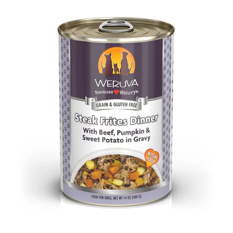 Weruva Canned Dog Food - Steak Frites - 14 oz.
