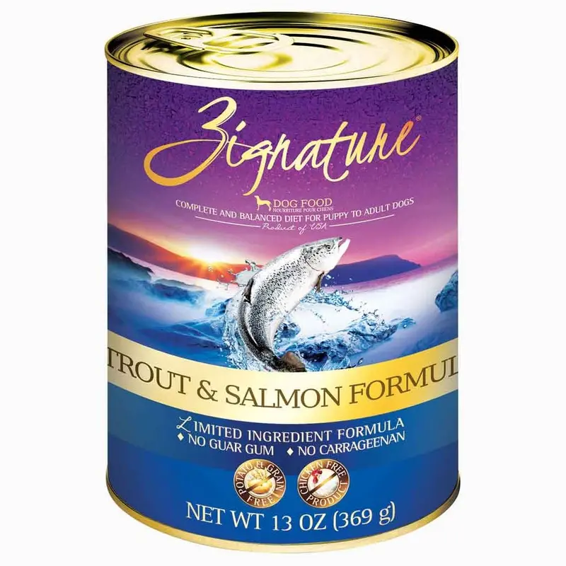Zignature Canned Dog Food - Trout & Salmon Formula - 13 oz.