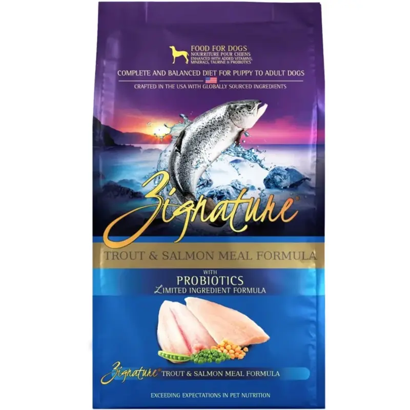 ZIGNATURE DOG FOOD - TROUT & SALMON - 25 LB.