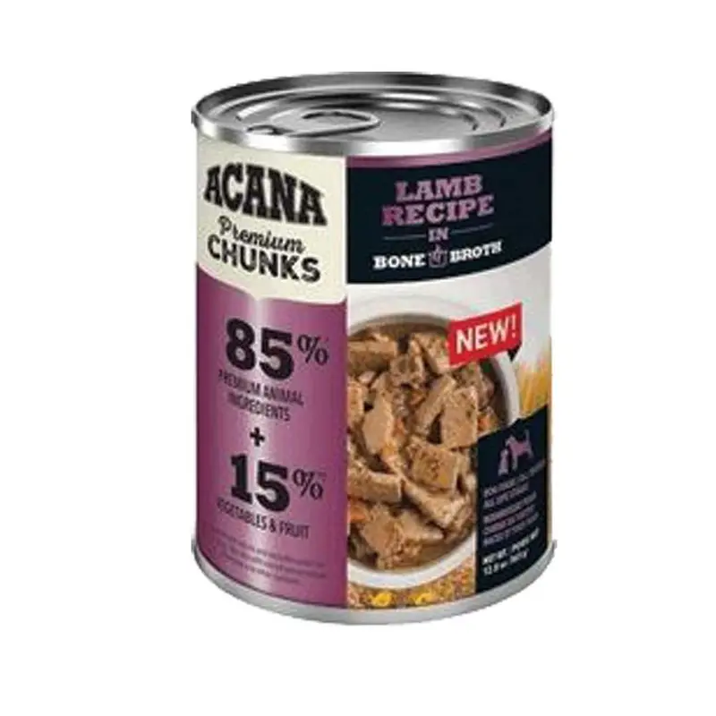 Acana Premium Chunks  Wet Food - Lamb Recipe in Bone Broth - 12.8 oz