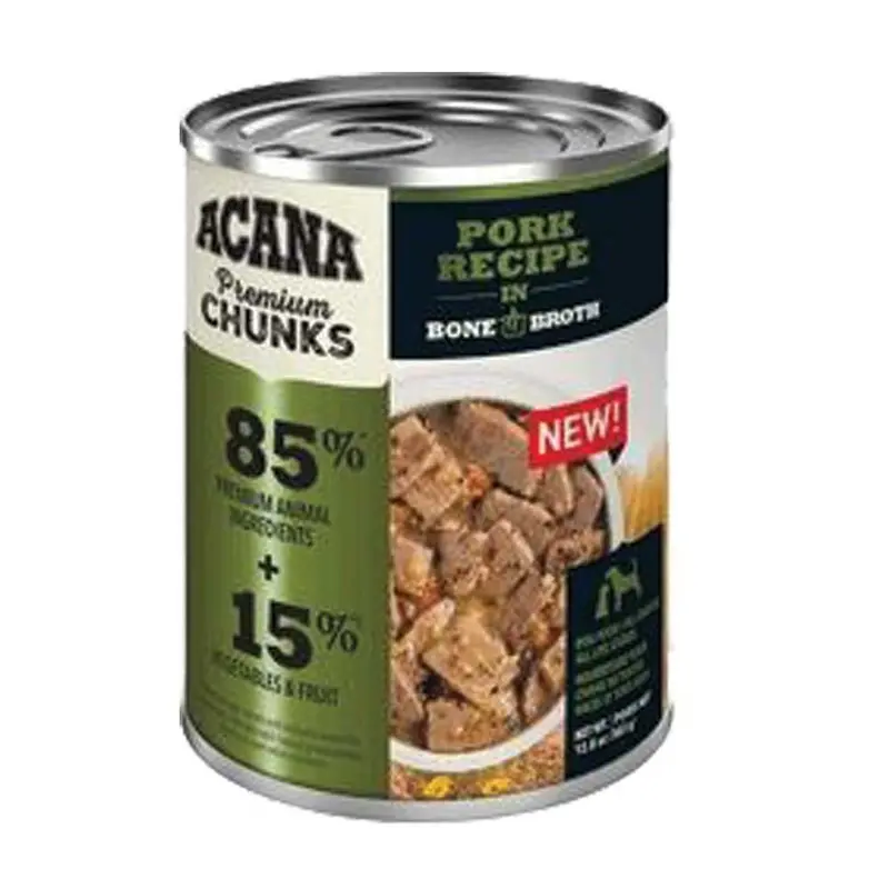 Acana Premium Chunks  Wet Food - Pork Recipe in Bone Broth - 12.8 oz
