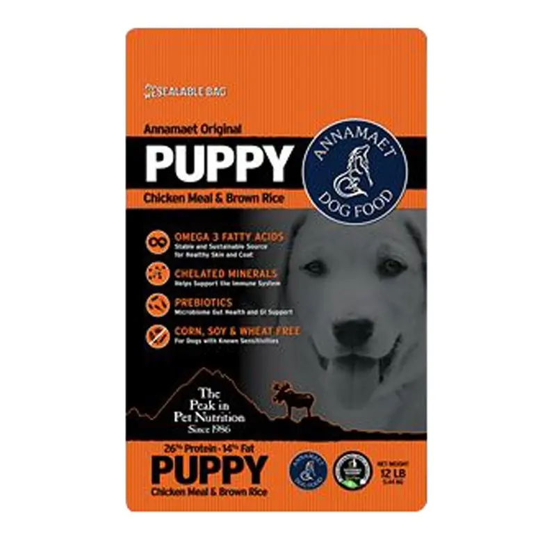 ANNAMAET ORIGINAL DOG FOOD - PUPPY - CHICKEN & RICE - 25 LB