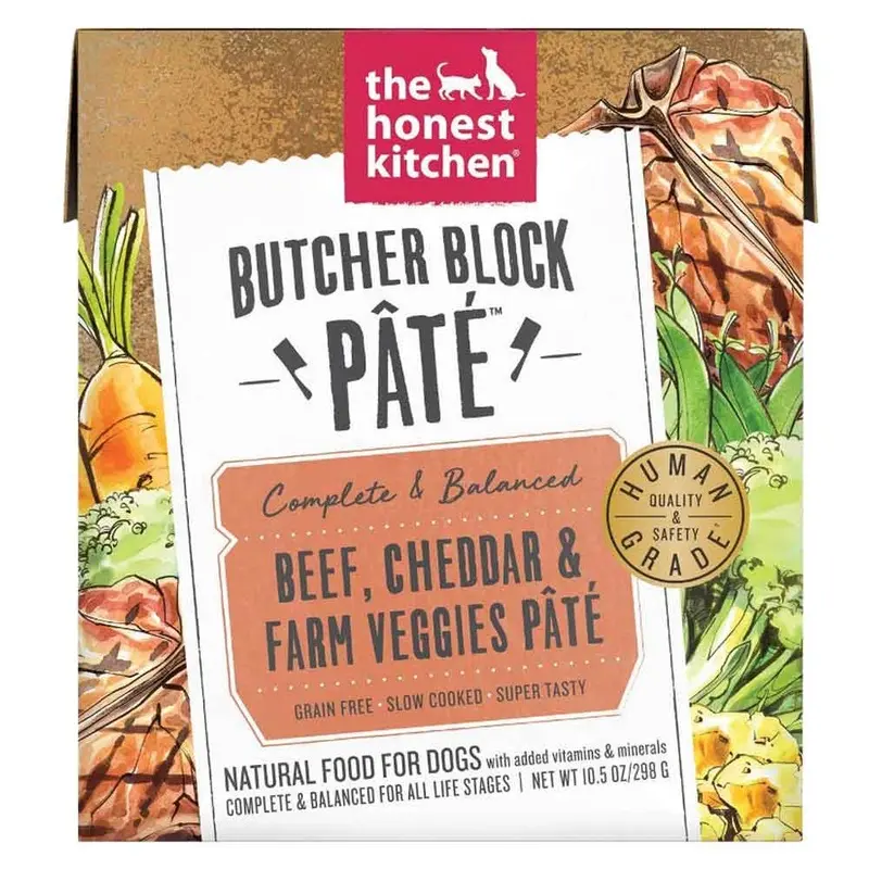 Honest Kitchen Butcher Bloc Pate - Beef, Chdr, Veg - 10.5 oz