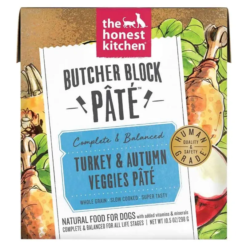 Honest Kitchen Butcher Bloc Pate - Trky & Veg - 10.5 oz