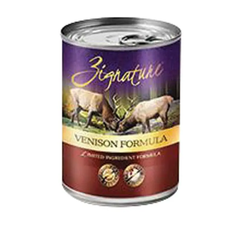 Zignature Canned Dog Food - Venison Formula - 13oz