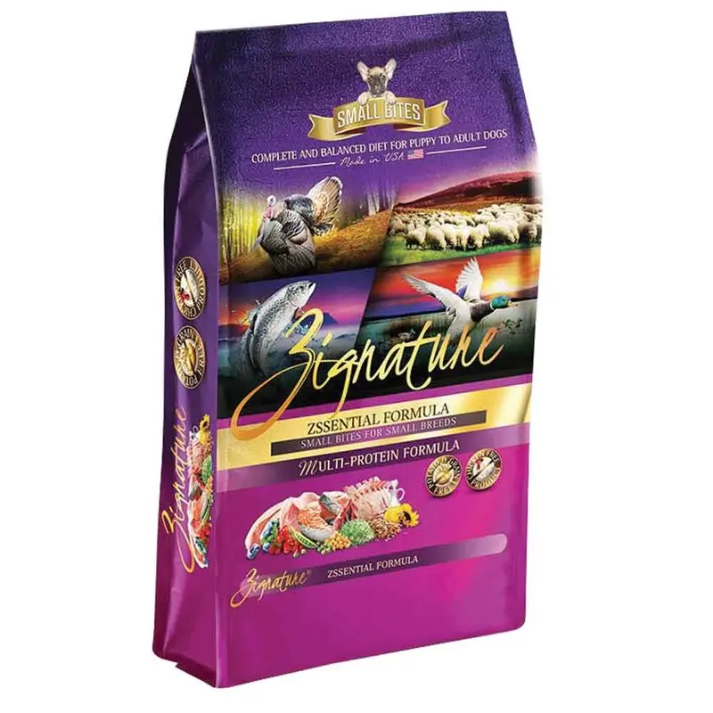 ZIGNATURE DOG FOOD - GRAIN FREE SMALL BITES ZSSENTIAL - 4 LB