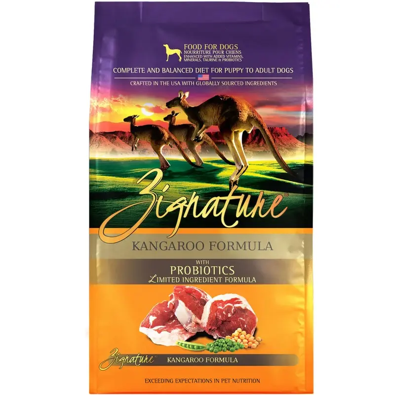 ZIGNATURE DOG FOOD - KANGAROO - 25 LB