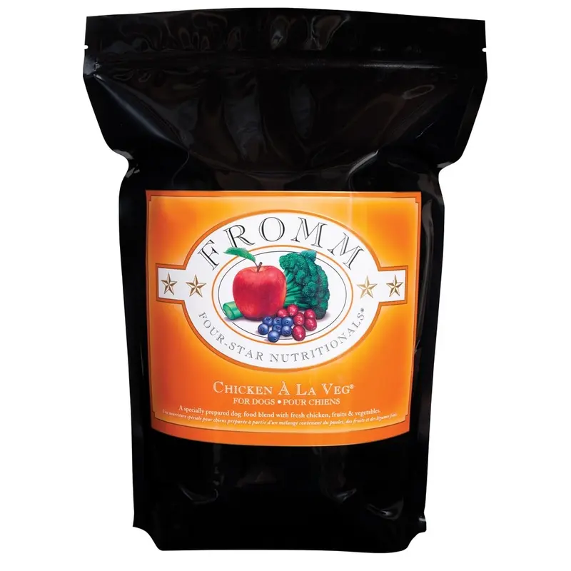 FROMM FOUR STAR DOG FOOD - CHICKEN A'LA VEG - 4 LB.