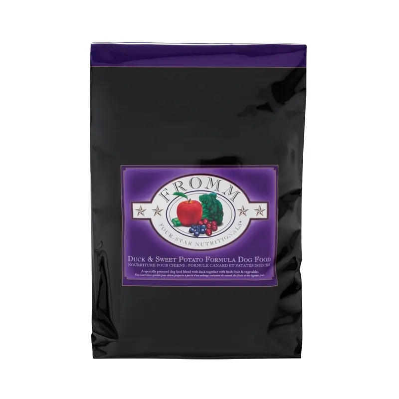 FROMM FOUR STAR DOG FOOD - DUCK AND SWEET POTATO - 26 LB.