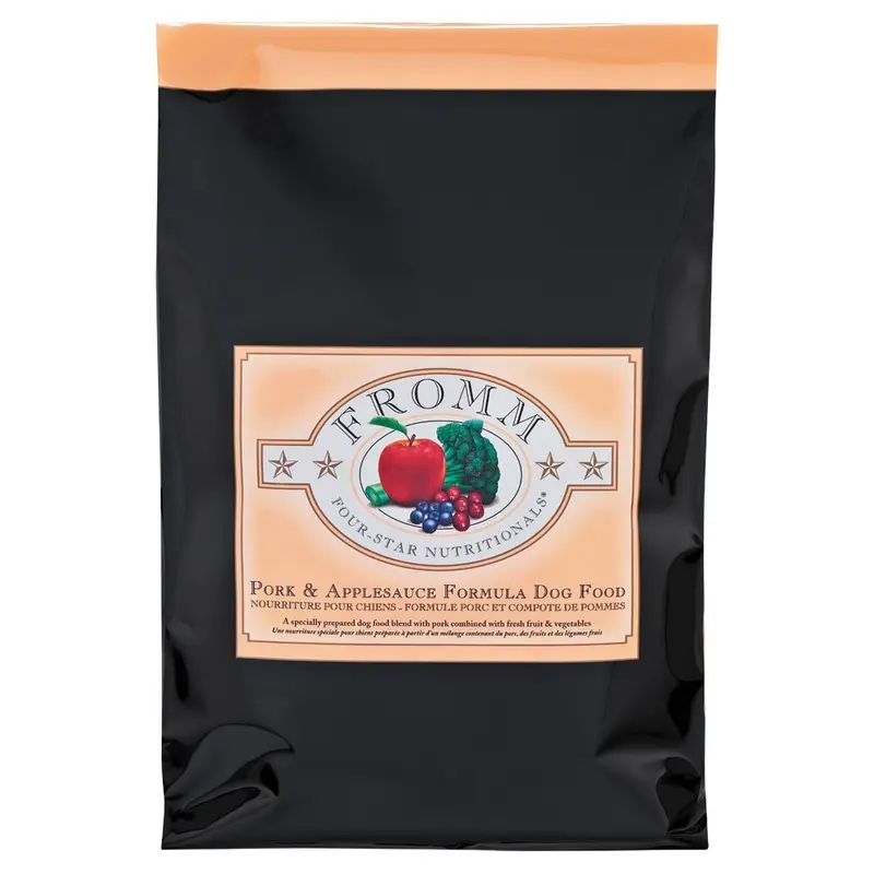 FROMM FOUR STAR DOG FOOD - PORK AND APPLESAUCE - 26 LB.