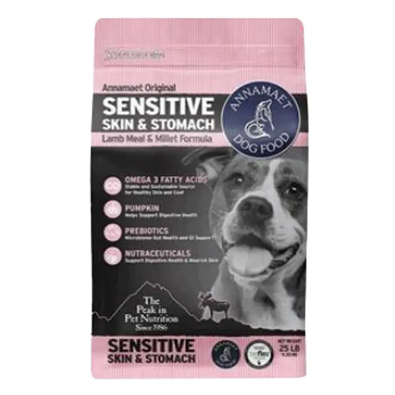 ANNAMAET SENSITIVE SKIN & STOMACH DOG FOOD - 25 LB