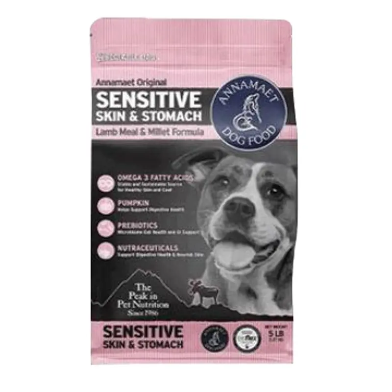 ANNAMAET SENSITIVE SKIN & STOMACH DOG FOOD - 5 LB