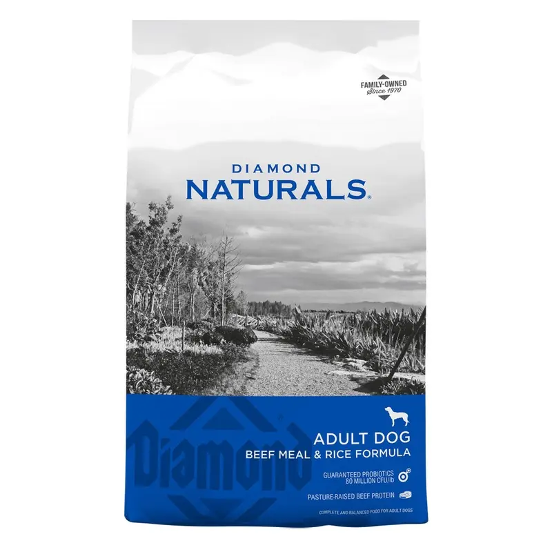 Diamond Naturals Dog Food - Beef & Rice - 40 lb