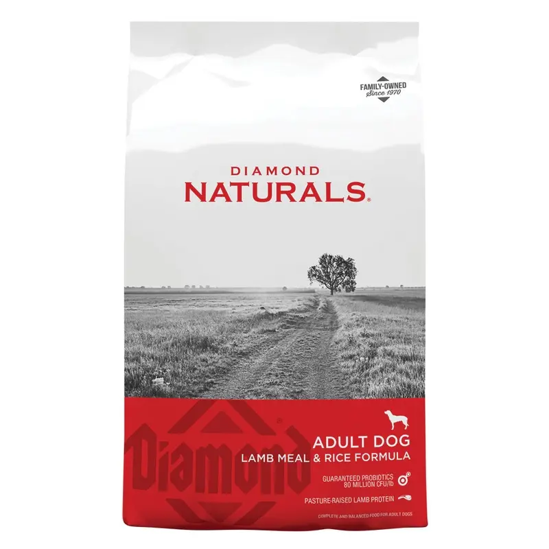 Diamond Naturals Dog Food - Lamb & Rice - 40 lb