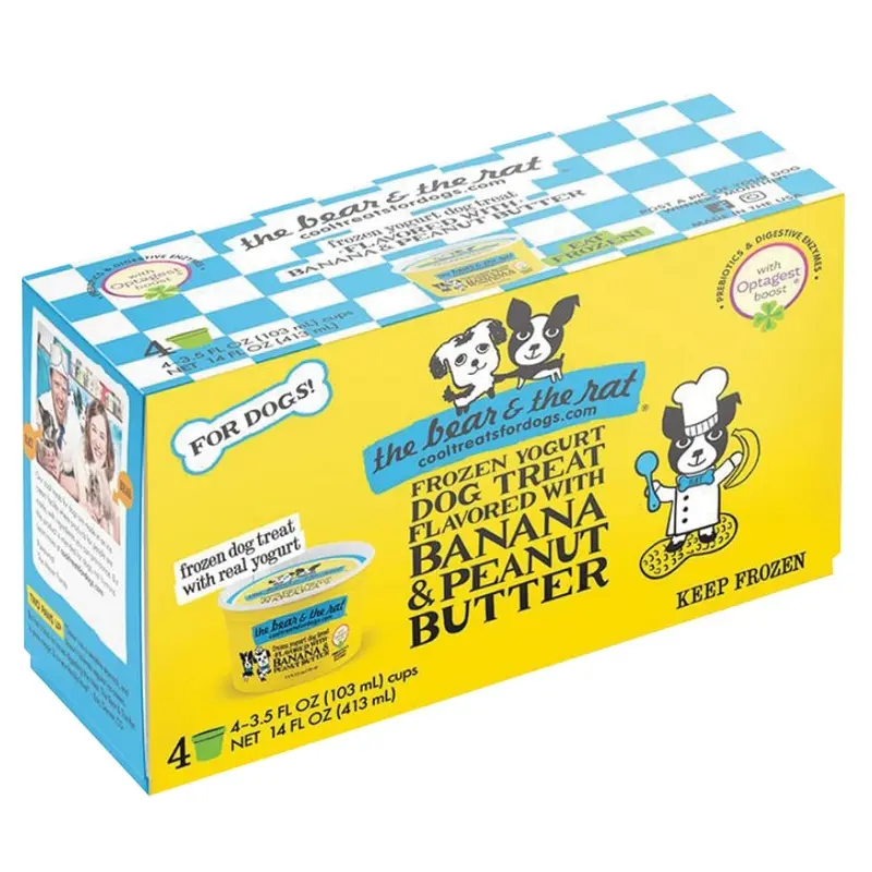 THE BEAR & THE RAT FROZEN YOGURT - PB & BANANA - 4 PK