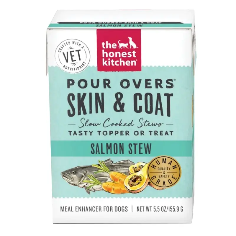 Honest Kitchen Dog - GF Pour Over - Skin & Coat - Salmon - 5.5 oz