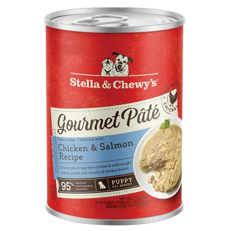 Stella & Chewy Dog - Gourmet Puppy Pate - Chicken/Salmon - 12.5 oz