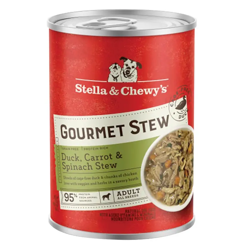 Stella & Chewy Dog - Gourmet Stew - Duck/Carrot/Spinach - 12.5 oz