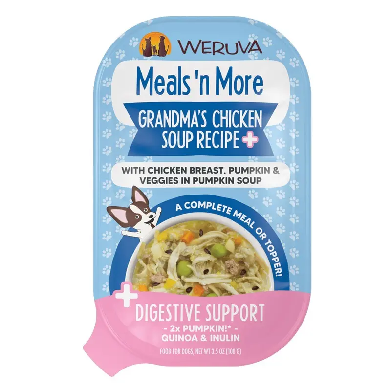 Weruva Dog Cup - Meals N More - Grandmas Chicken Soup - 3 oz