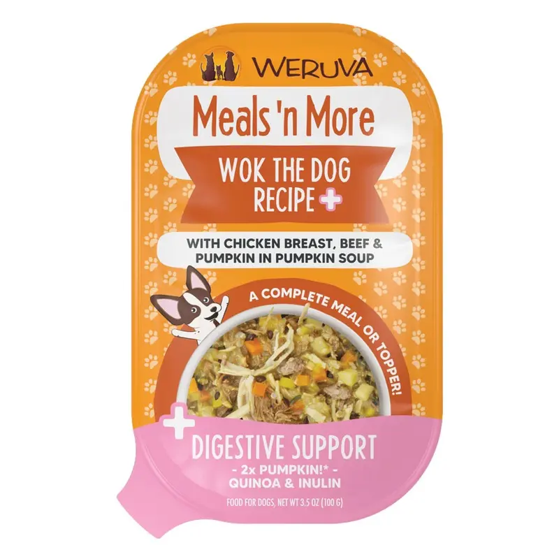 Weruva Dog Cup - Meals N More - Wok the Dog - 3 oz