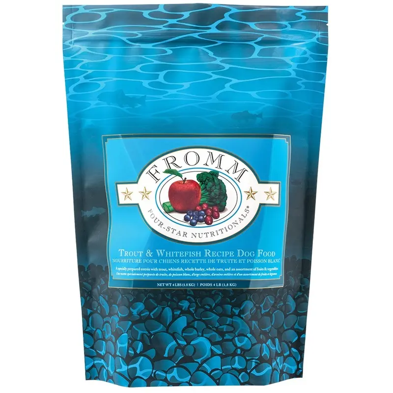 FROMM FOUR STAR DOG FOOD - TROUT & WHITEFISH - 4LB
