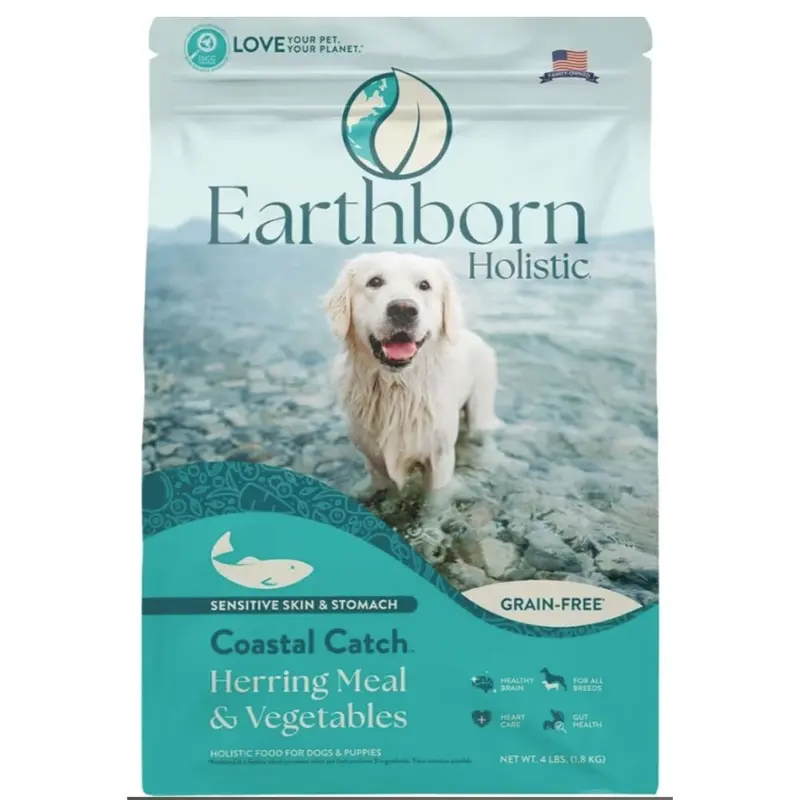 EARTHBORN HOLISTIC - COASTAL CATCH GF DOG FOOD 4LB.