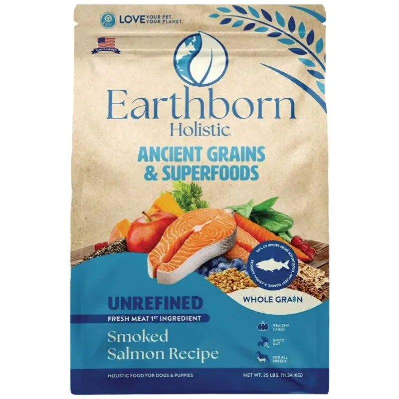 EARTHBORN UNREFINED - SALMON DOG FOOD 25LB.