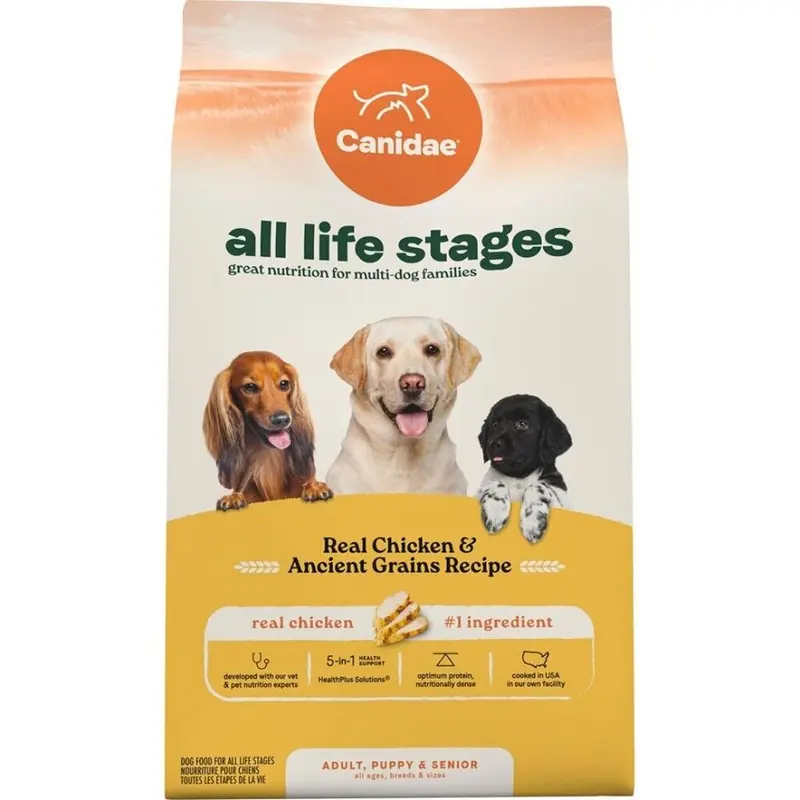 CANIDAE - ALL LIFE STAGES PREMIUM - CHICKEN & GRAINS - 27LB