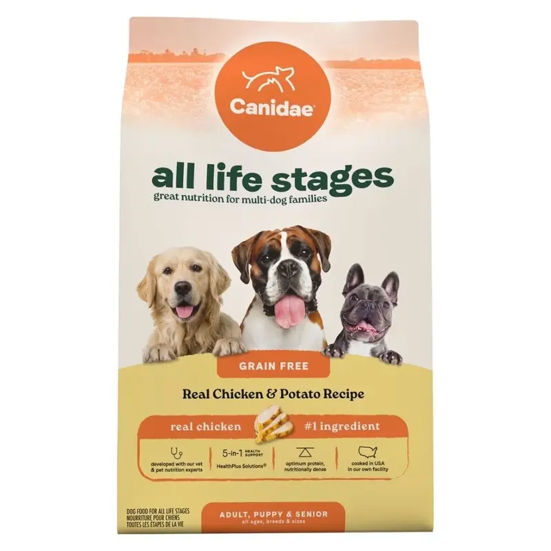 CANIDAE - ALL LIFE STAGES PREMIUM - CHICKEN & POTATO - 24LB