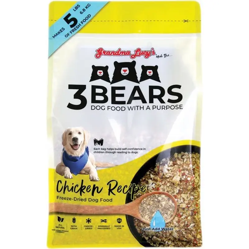 Grandma Lucys - 3 Bears Chicken FD Dog Food 1lb.