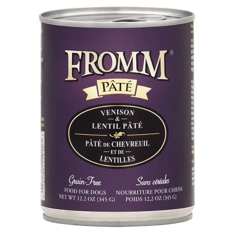 Fromm - GF Venison & Lentils Pate Dog Food 12.2oz.