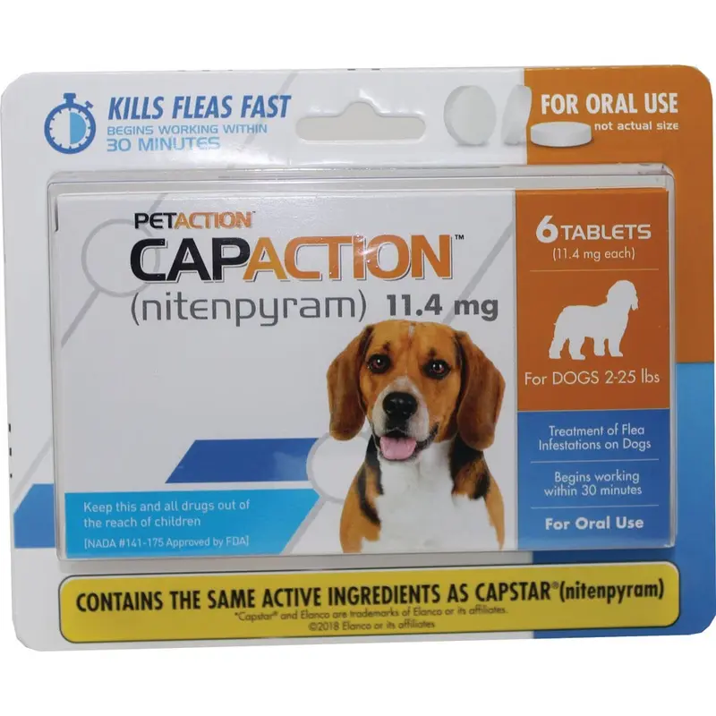 CapAction - Dog Flea Control - Over 25lb