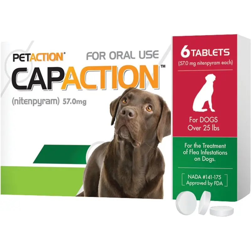 CapAction - Dog Flea Protection - 2 to 25 lbs