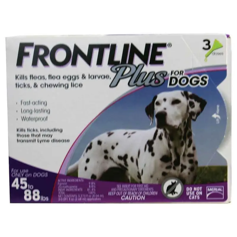 Frontline Plus for Dogs - Large - 45 to 88 lb. - 3 pk