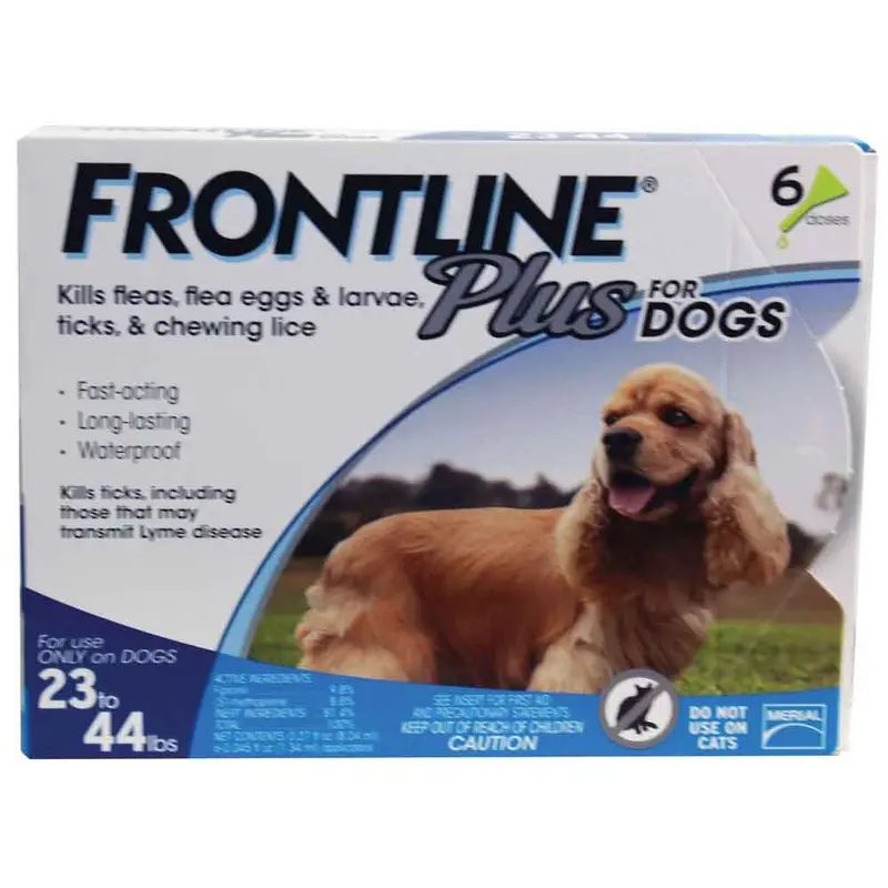 Frontline Plus for Dogs - Med. - 23 to 44 lb. 6pk