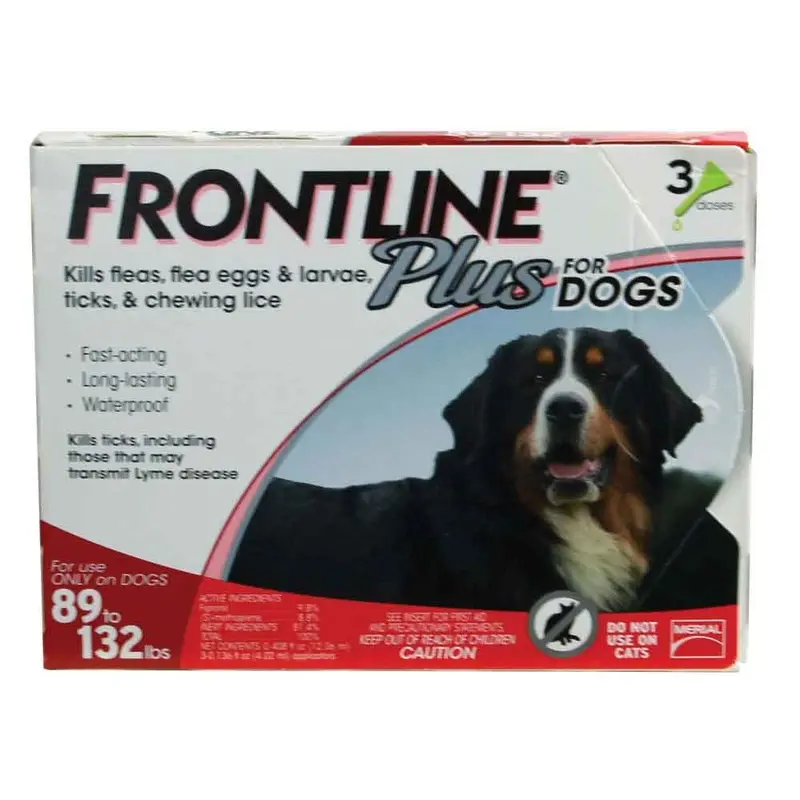 Frontline Plus for Dogs - X-Large - 89 to 132 lb. - 3 pk