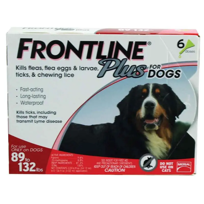 Frontline Plus for Dogs - X-Large - 89 to 132 lb. - 6 pk