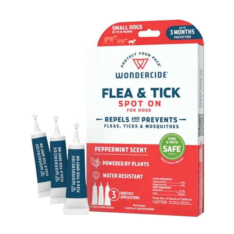 Wondercide - Flea/Tick Spot On Dog - Peppermint - Sm