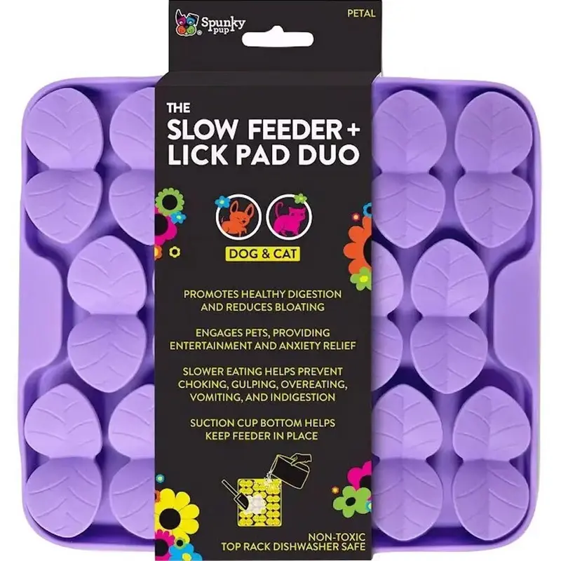 Spunky Pup - Silicone Slow Feeder & Lick Pad Duo