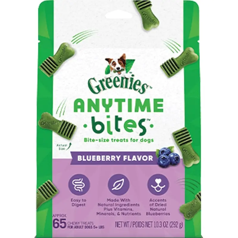 Greenies - Anytime Bites Blueberry Dog Treats 10.3oz